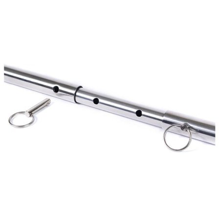 (image for) Steel Spreader Bar w Leather Cuffs Nickl