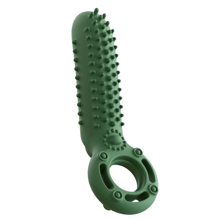 (image for) Rechargeable OYeah Vertical Silicone Rechargeable Ring - Green