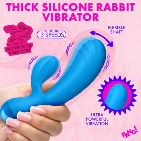 Flexible Thick Silicone Rabbit Vibrator Flexible Thick Silicone Rabbit Vibrator