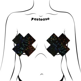 COVERAGE: Plus X Black Disco Full Breast Covers Support Tape XL