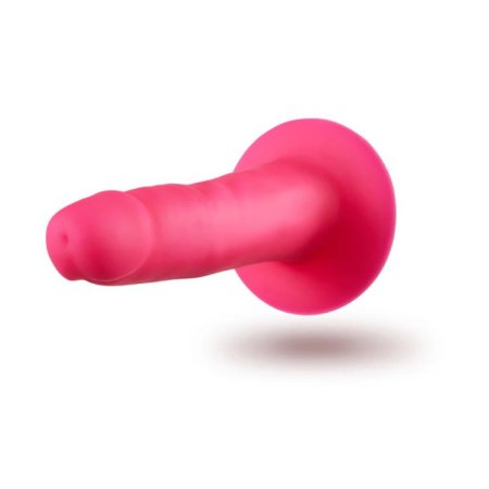 (image for) Neo Elite - 6" Silicone Dual Density Cock - Neon Pink