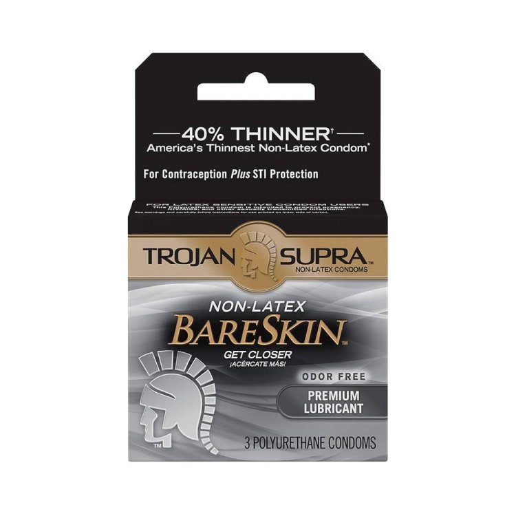 (image for) Trojan Supra Bareskin Polyurethane- 3 pk