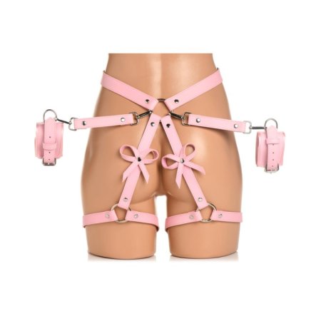 (image for) Bondage Harness W/ Bows - M/L - Pink