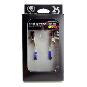 Blue Beaded Clamps - Adj Broad Tip Blue Beaded Clamps - Adj Broad Tip