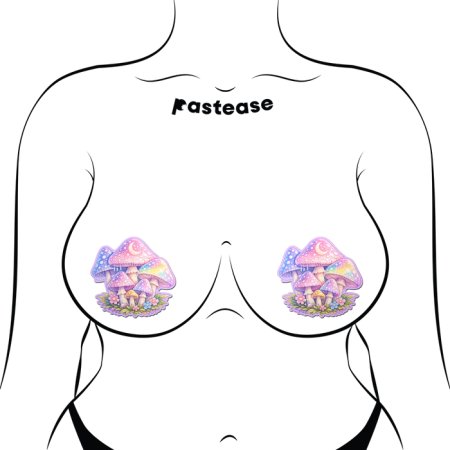(image for) Pastel Celestial Fairycore Mushroom Breast Pasties