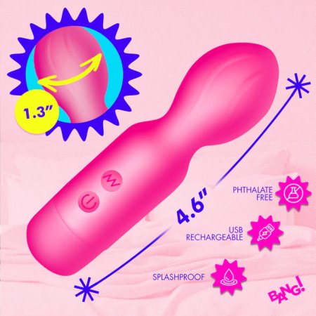 (image for) Vibrating Silicone Mini Wand - Pink