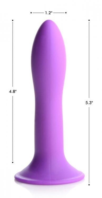 (image for) Squeezable Slender Dildo - Purple