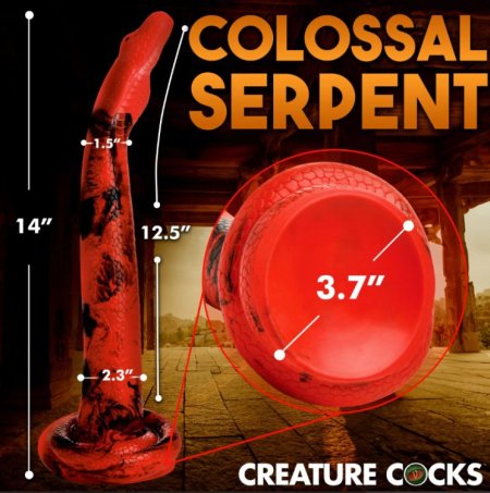 (image for) King Cobra - Large 14" Silicone Dong