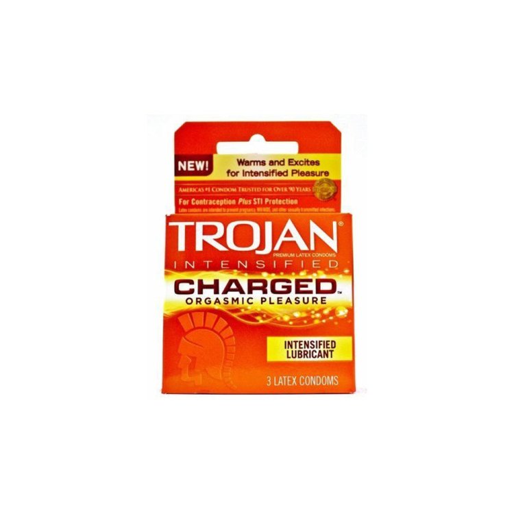 (image for) Trojan Intensified Charged Condoms- 3 pk