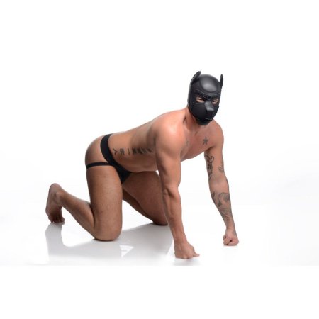 (image for) Spike Neoprene Puppy Hood - Black