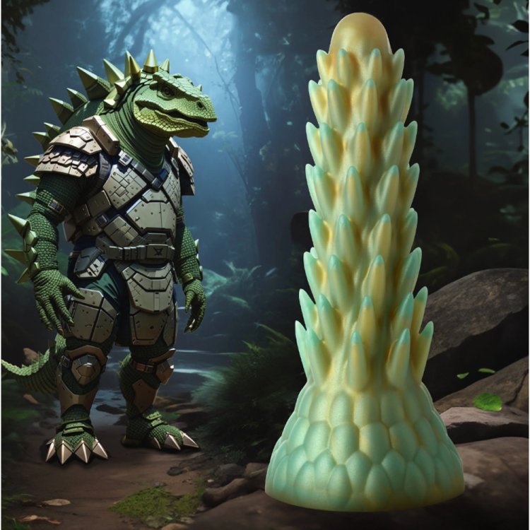 (image for) Stegosaurus Spiky Reptile Silicone Dildo