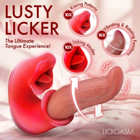 (image for) Lusty Licker Kissing & Licking Tongue Vibrator