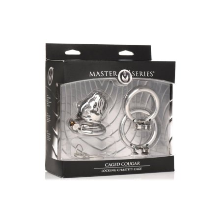 (image for) Caged Cougar Locking Chastity Cage