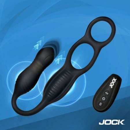 (image for) Hyper Thrusting and Vibrating Anal Plug with C-Ring