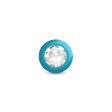 (image for) TEAL Ombre - MEDIUM Cheeky Charms Eluxe Vibrating Plug With Remote - Clear Gem