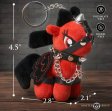 (image for) Scarlett Chainheart Bondage Pony Keychain - Red