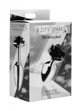 Black Rose Anal Plug - Small - Black Black Rose Anal Plug - Small - Black