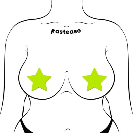(image for) Star Pasties Glow in the Dark Star - Yellow