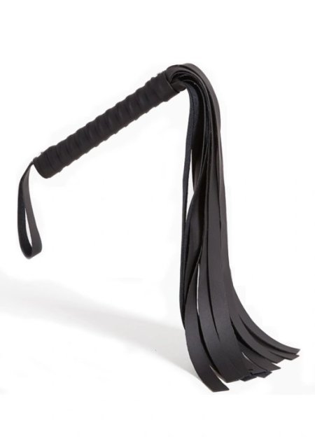 (image for) Black Faux Leather Flogger