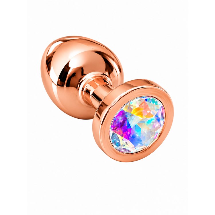 (image for) Metal Rose Gold CRZ plug - XSmall - Aurora Borealis