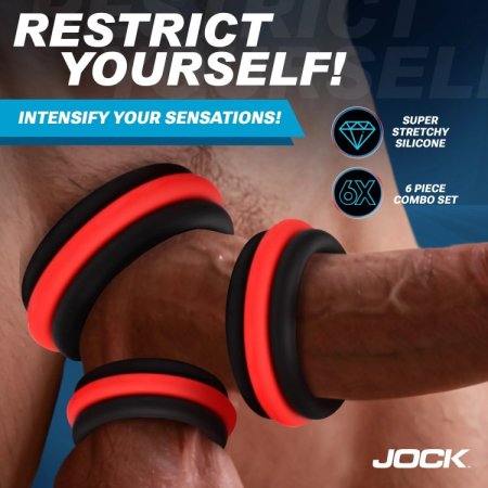 (image for) Enhancers 2-in-1 Silicone Cock Ring Set of 3