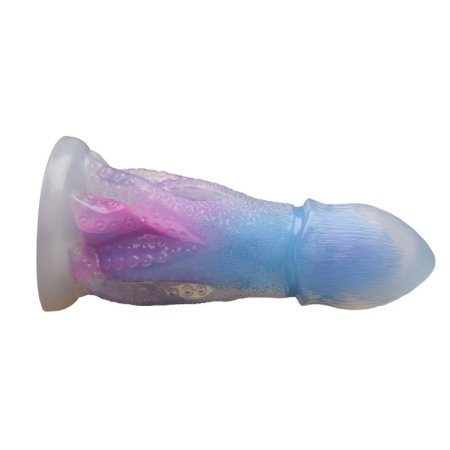 (image for) Cocktopus Deluxe Glow-in-the-Dark Vibrating Silicone Dildo w/ Remote