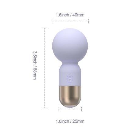 (image for) Pokewan Pocket Mini Vibrating Wand - Pur