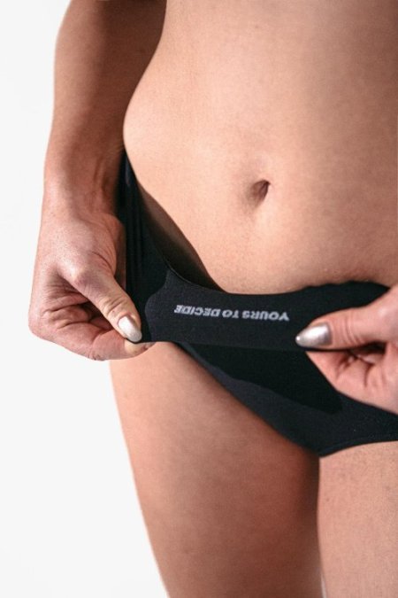 (image for) Womens Small - JockVStrap Sheer Briefs - Black