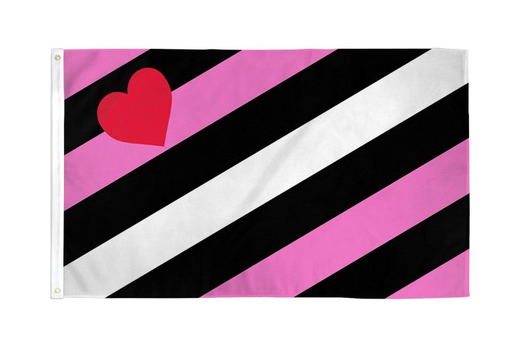 (image for) Leather Girl Pride Flag 3\' x 5\' Polyestr