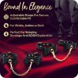 (image for) Temptasia Ardor - Silicone Wrist & Ankle Restraints - Black with Bow