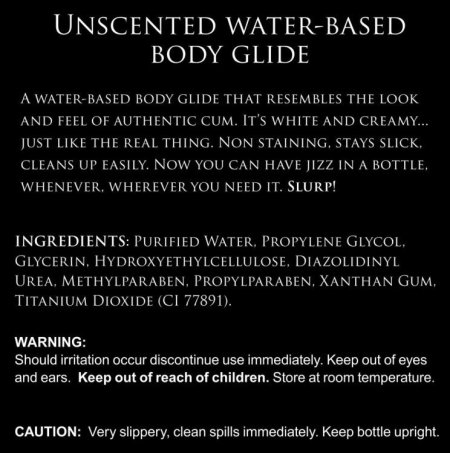 (image for) Jizz Unscented Water-Based Lube - 16oz