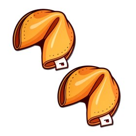 Sweet Golden Fortune Cookie Pasties