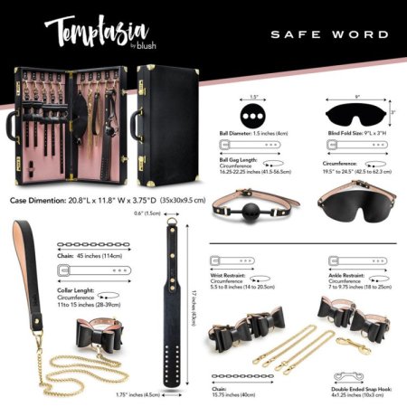 (image for) Temptasia Safe Word Bondage Kit w/ Case*