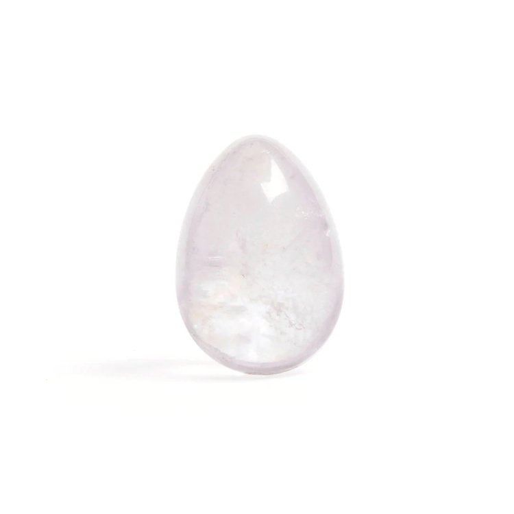 (image for) Clear Quartz - Medium Yoni Egg - Drilled