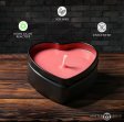 (image for) Burning Heart Blacklight Reactive Heart Drip Candle Set of 3