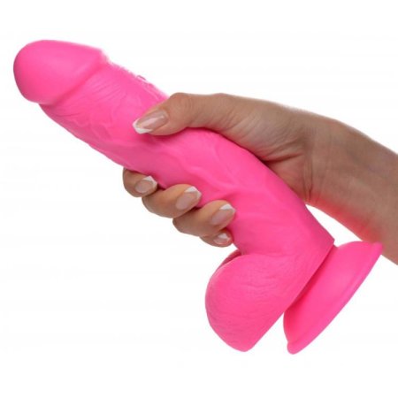 (image for) POP 8.25" Dildo with Balls - Pink