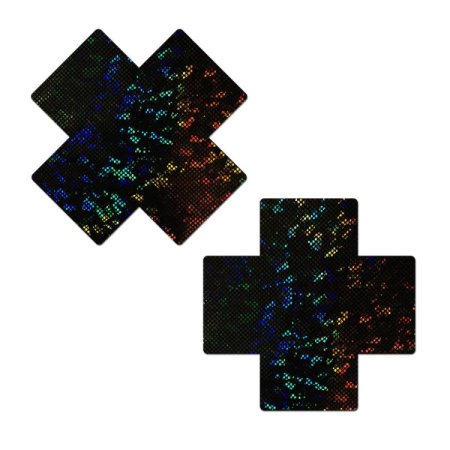 (image for) COVERAGE: Plus X Black Disco Full Breast Covers Support Tape XL
