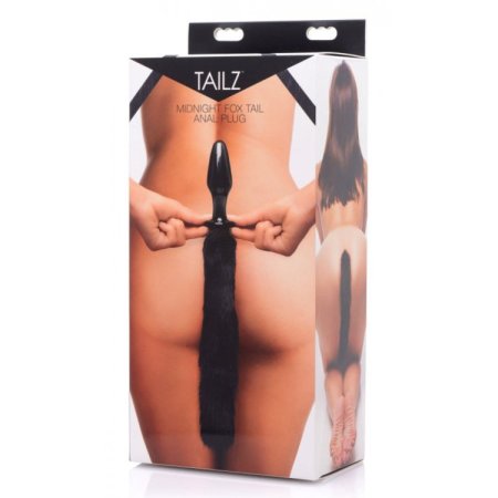 (image for) Tailz Midnight Fox Tail Plug - Glass