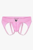(image for) Mens Small - JockVStrap Sheer Briefs - Taffy