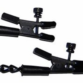 Alligator tip clamp - Black Alligator tip clamp - Black