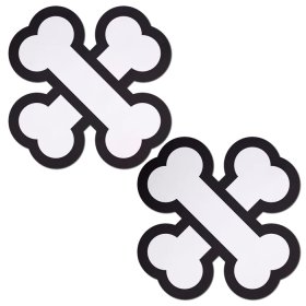 White Crossbone Breast Pasties