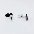 (image for) Gem Butt Plug Earrings - Pink/Silver *
