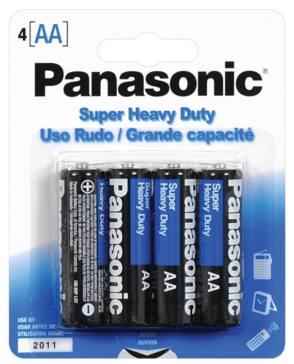 (image for) Panasonic Super Heavy Duty Battery AA - Pack of 4
