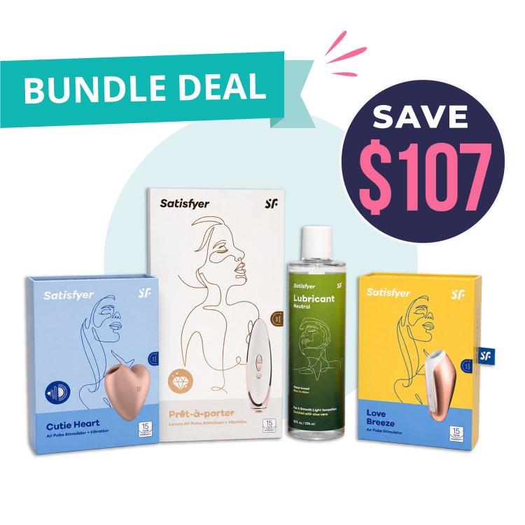 (image for) Satisfyer Cutie Heart + Love Breeze + Prêt-à-Porter Value Bundle