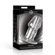 (image for) Dicked Clear Hollow Anal Plug - X-Large