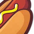(image for) Hotdog Pasties Weiner with Mustard Nipple Covers