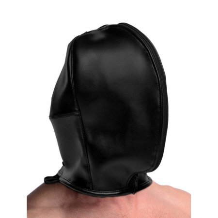 (image for) Strict Zip Front Bondage Black Hood *