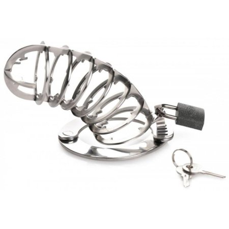 (image for) Stainless Spiked Chastity Cage *bulk pkg