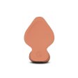(image for) b-Vibe Slipskin Realistic Silicone Dildo 7" Girthy - Mocha