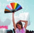 (image for) Progress Pride X-Large Hand Fan